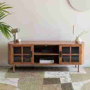 ZILT TV-meubel Horacio Rubberhout, 150cm - Bruin