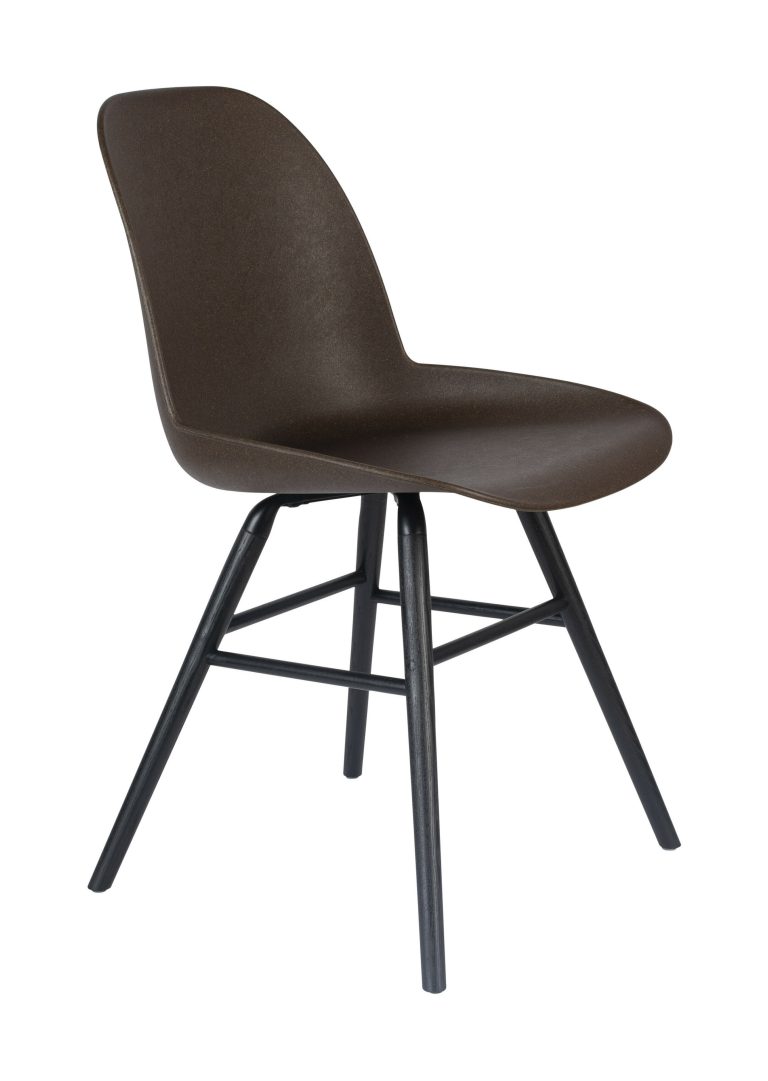 Zuiver Eetkamerstoel Albert Kuip Gerecycled kunststof - Coffee
