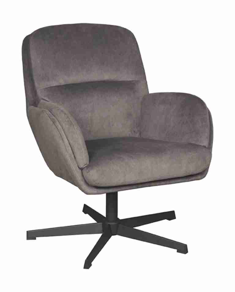 LABEL51 Draaifauteuil Moss - Antraciet