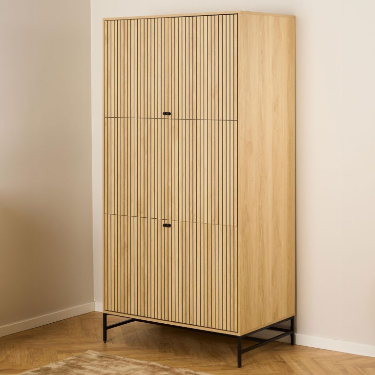 Bendt Kledingkast Davon Eikenlook, 200 x 99cm - Naturel