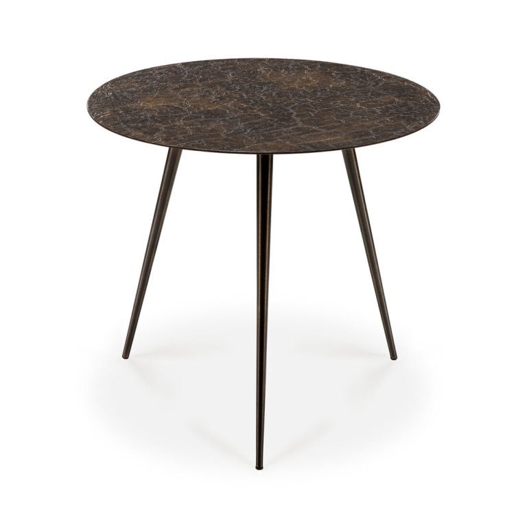 Ethnicraft Ronde Salontafel Luna Minerals, 50cm - Whisky