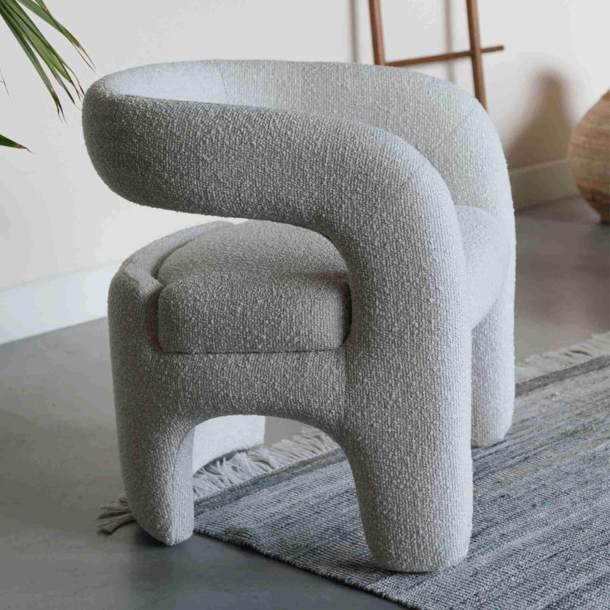 ZILT Fauteuil Genia Bouclé - Off White