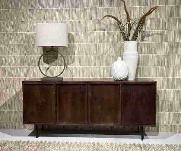 Livingfurn Dressoir Elan Brown Mangohout, 180cm - Bruin