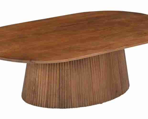 Artistiq Ovale Salontafel Dyann Mangohout, 120 x 70cm - Bruin - Ovaal