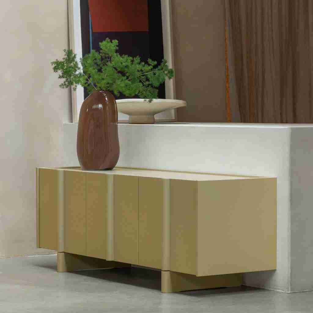 WOOOD TV-meubel Basu Grenen, 152cm - Moss - Exclusive