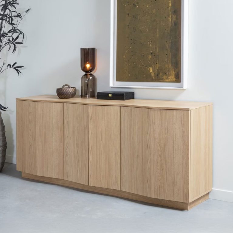WOOOD Dressoir Zuma Eikenhout, 200cm - Transparant - Exclusive
