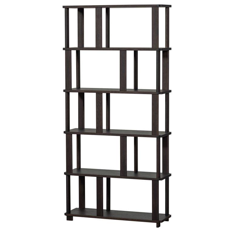 WOOOD Wandkast Riss Eikenhout, 186 x 90cm - Bruin