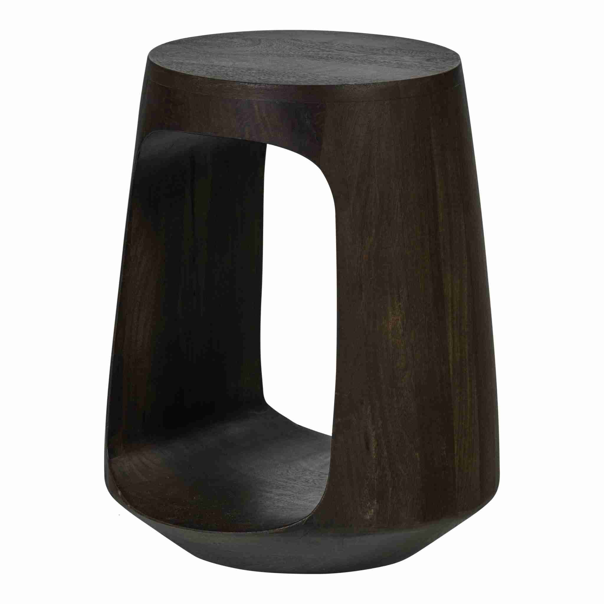 WOOOD Ronde Bijzettafel Bayo Walnoot mangohout, 33cm