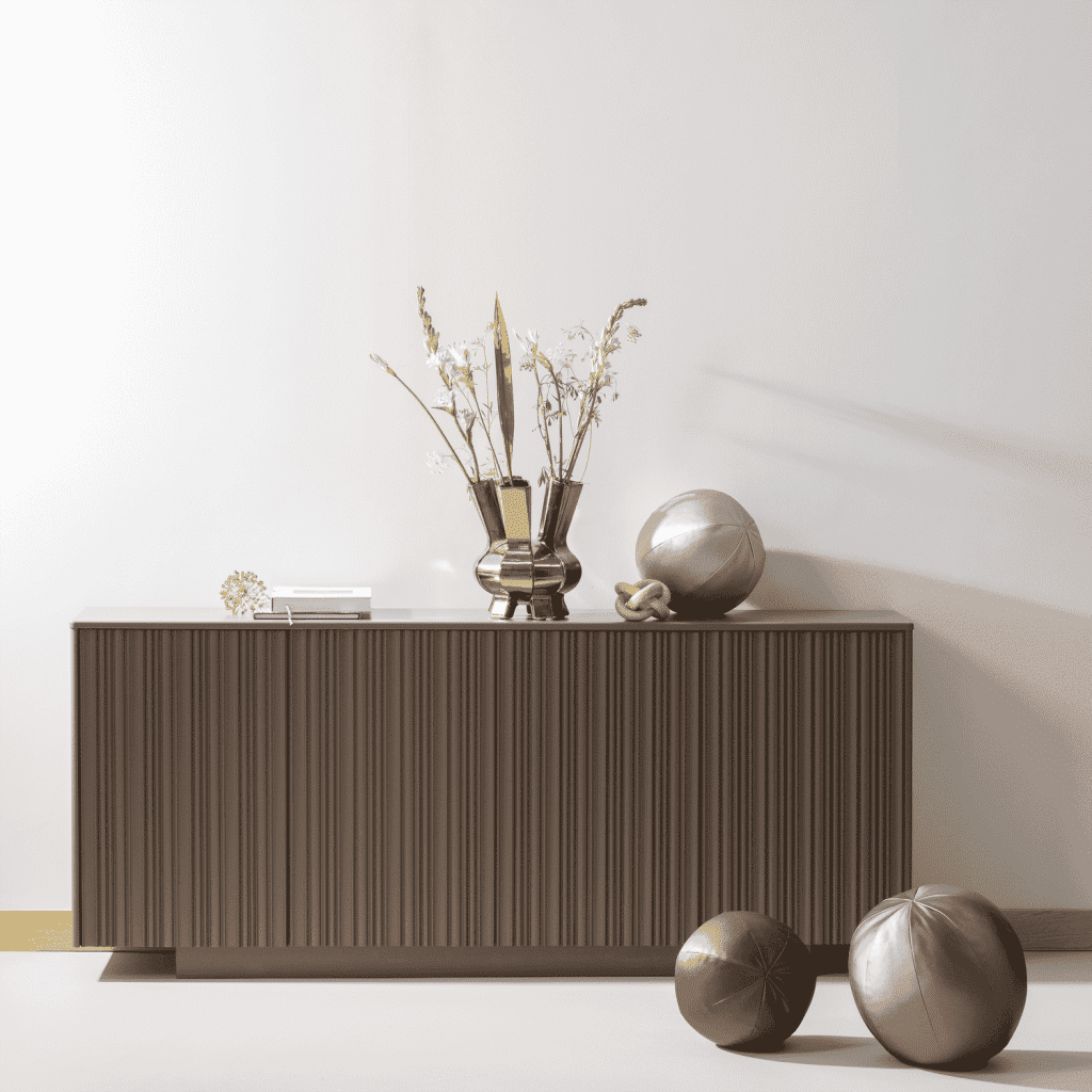 WOOOD Dressoir Nova Grenenhout, 200cm - Truffel Bruin