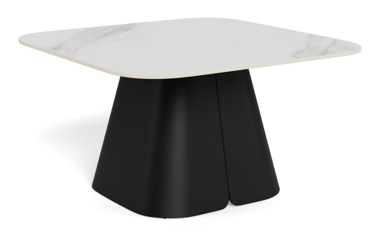 Bendt Salontafel Maryl Marmerlook, 80 x 80cm - Wit