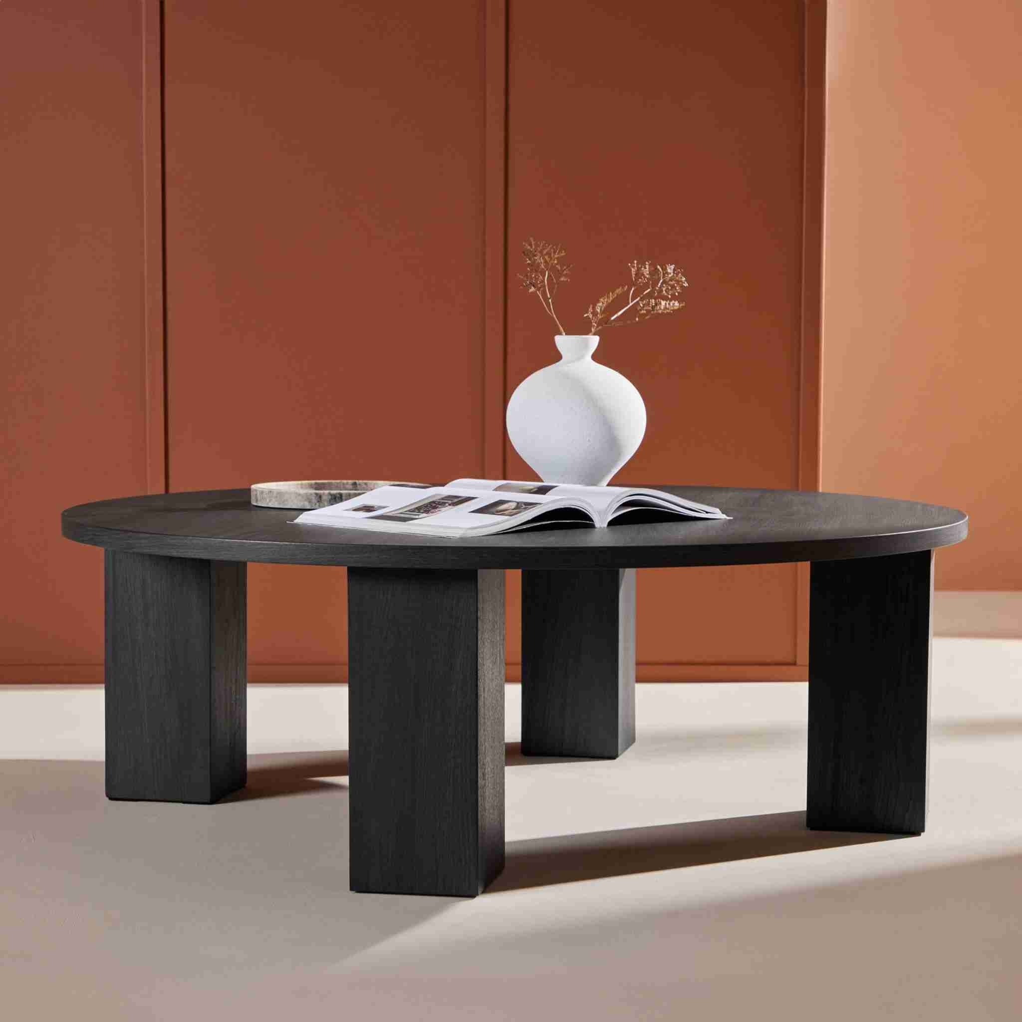 Nohr Ronde Salontafel Ciji MDF, 120cm - Zwart