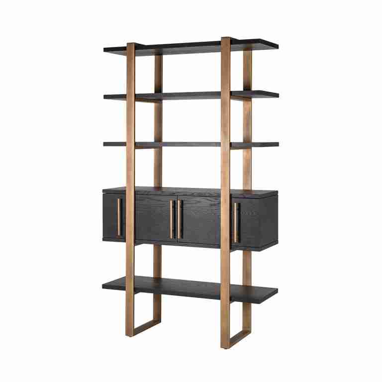 Richmond Wandkast Camvbon Eiken, 200 x 116cm - Goud