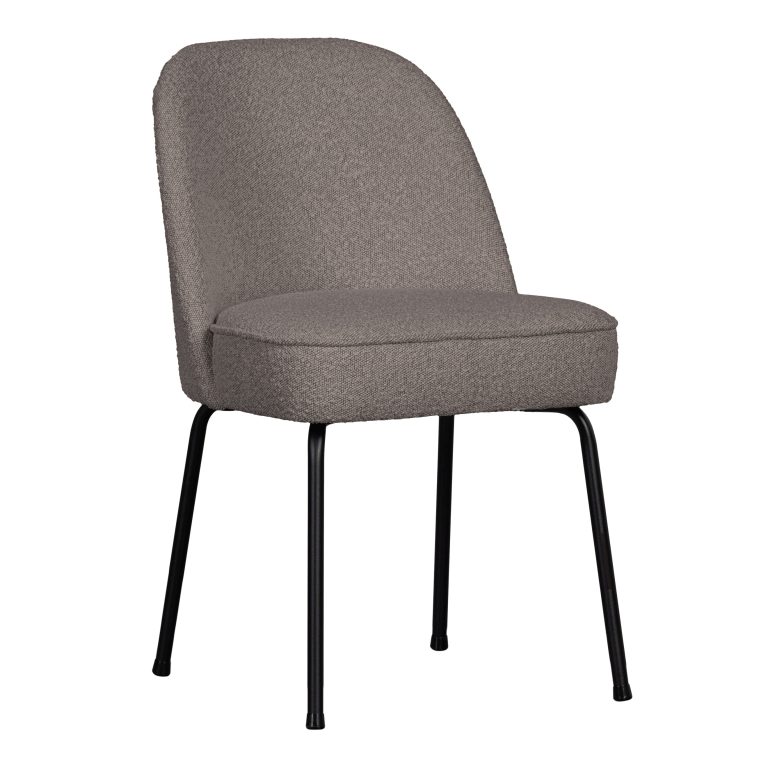 WOOOD Eetkamerstoel Vogue Bouclé - Nougat - BePureHome