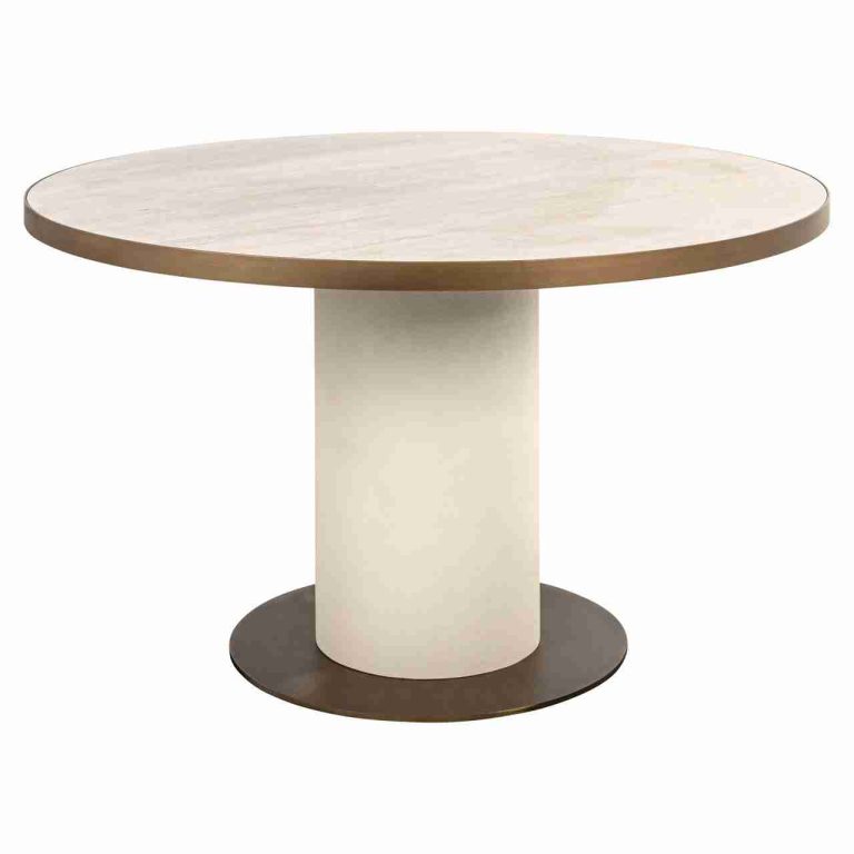 Richmond Ronde Eettafel Tivoli Keramiek, 130cm - Wit