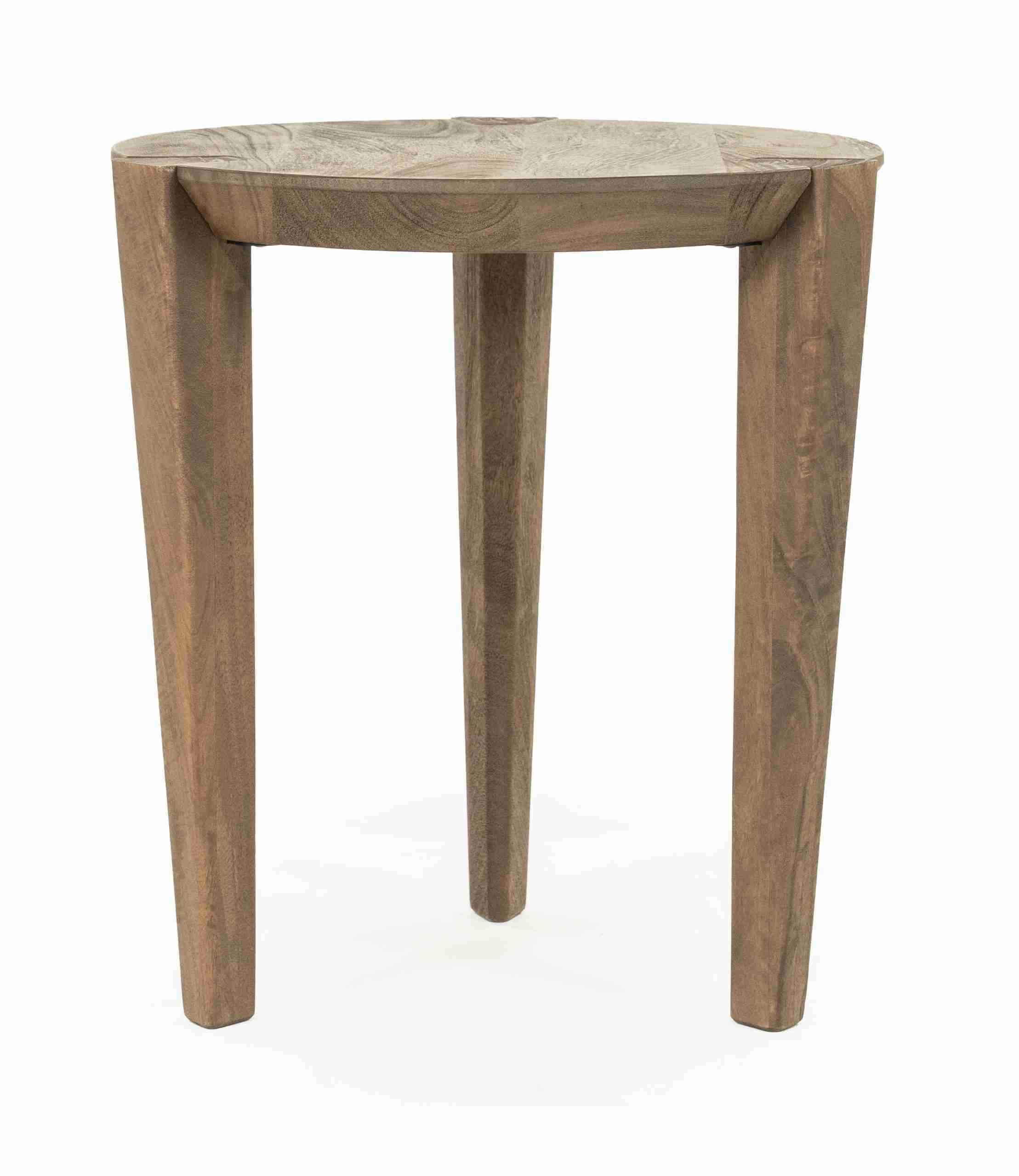 Eleonora Ronde Bijzettafel Davina Mangohout, 40cm - Bruin