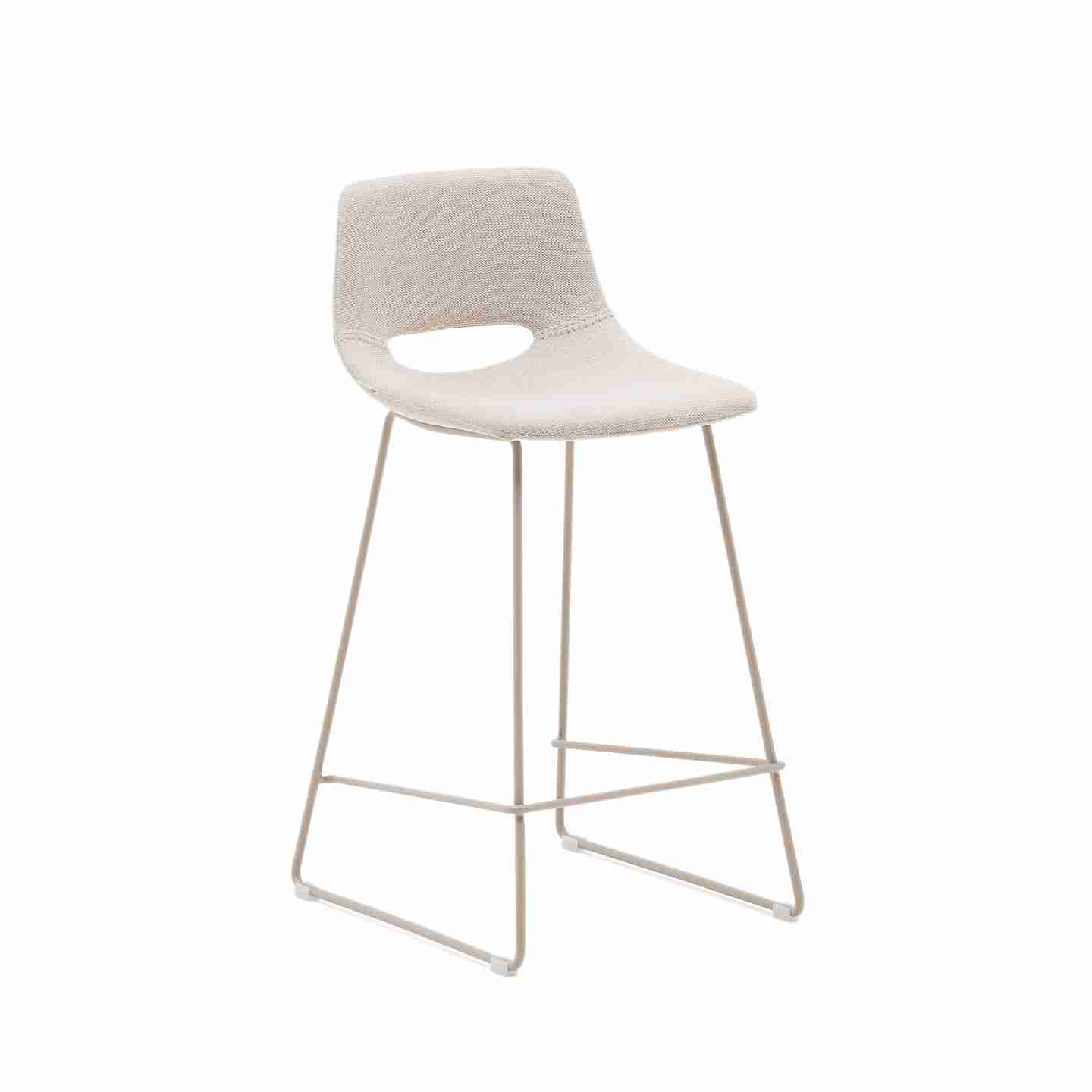 Kave Home Barkruk Zahara - Beige (zithoogte 65cm)