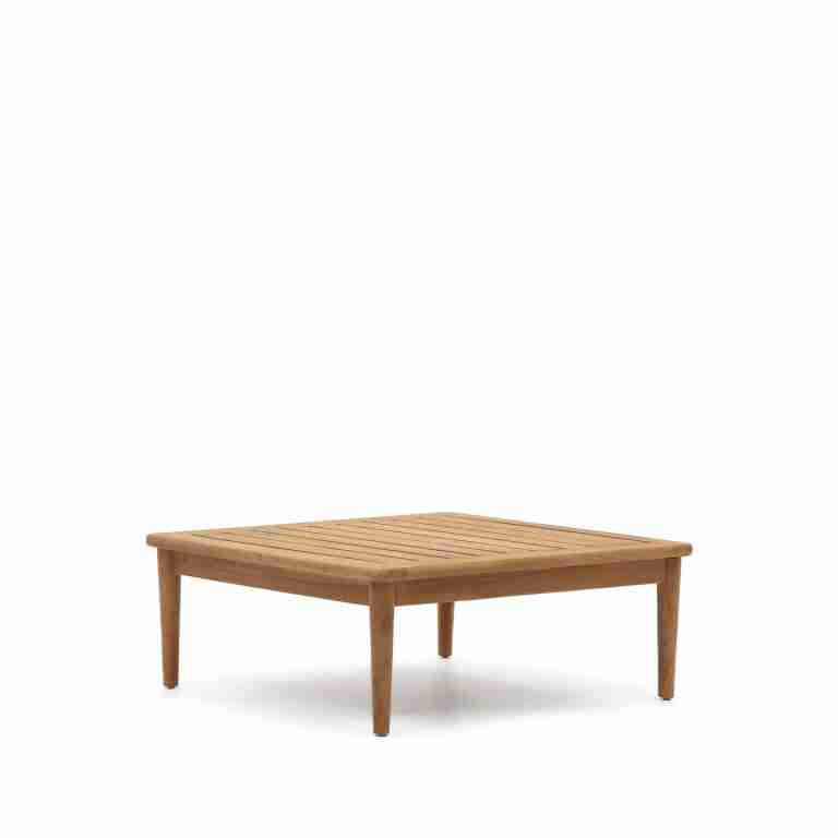 Kave Home Vierkante Salontafel Portitxol Teakhout, 80 x 80cm