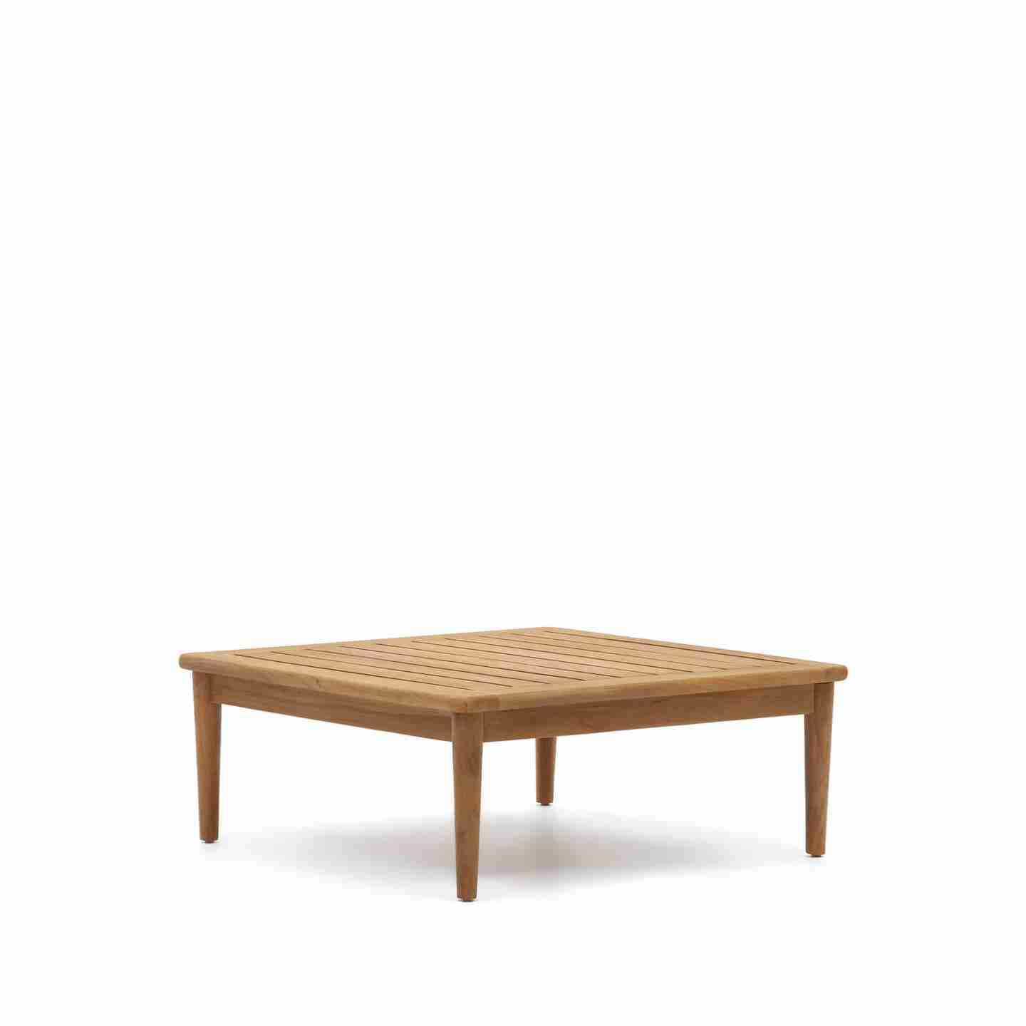 Kave Home Vierkante Salontafel Portitxol Teakhout, 80 x 80cm