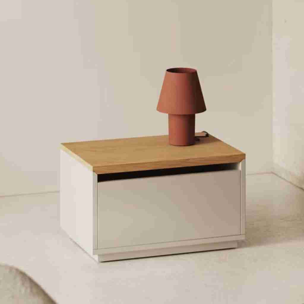 Kave Home Opbergkist Abilen Eiken, 60 x 40cm - Naturel