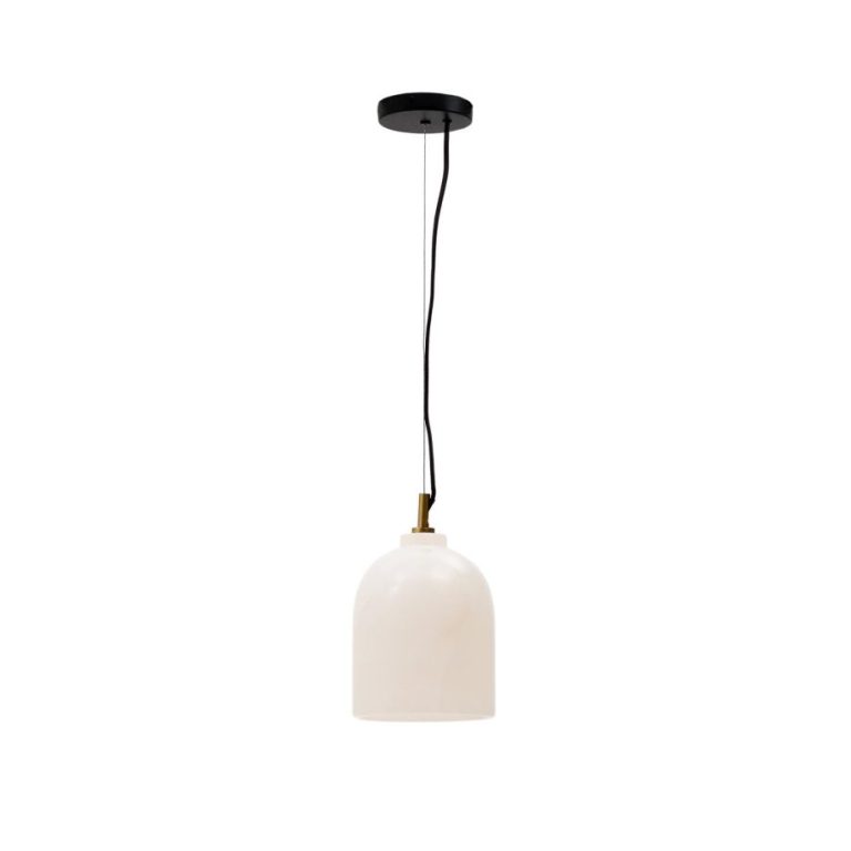 Kave Home Hanglamp Shenli Albast, 15cm - Wit