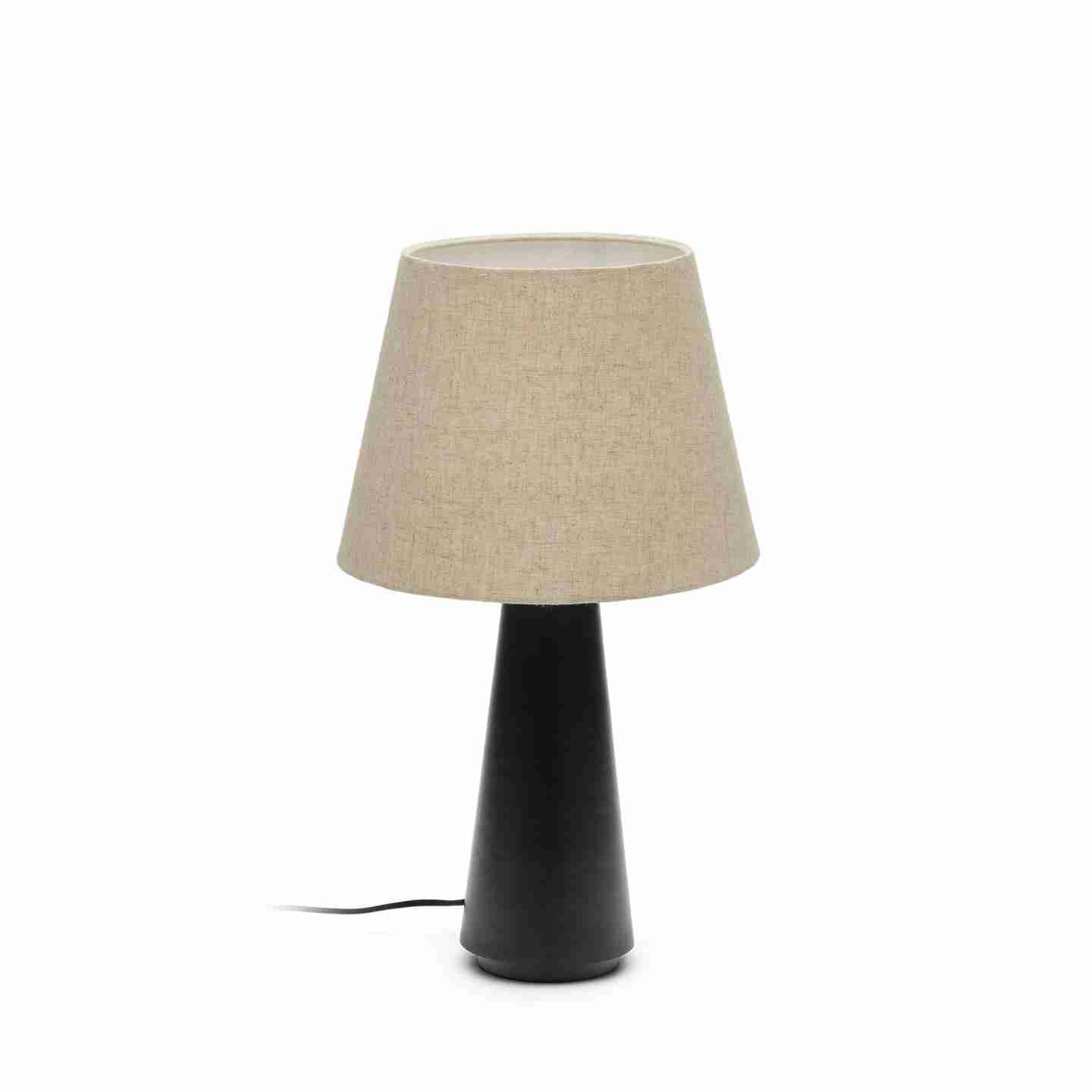 Kave Home Tafellamp Torrent 60cm hoog - Zwart