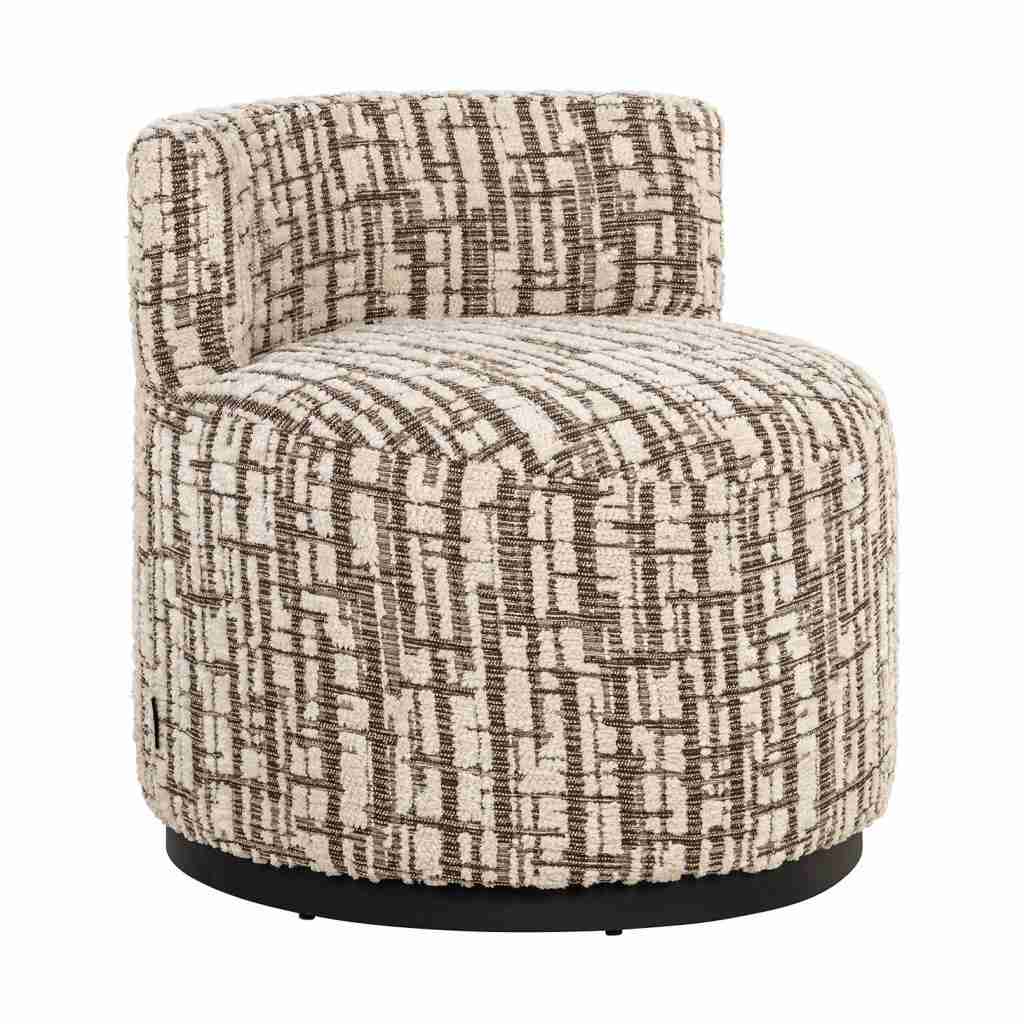 Richmond Fauteuil Franny Geweven stof - Crème