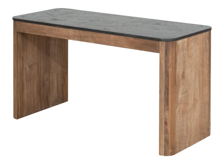 DTP Home Bureau Soho Teakhout en betonlook, 140 x 60cm - Bruin