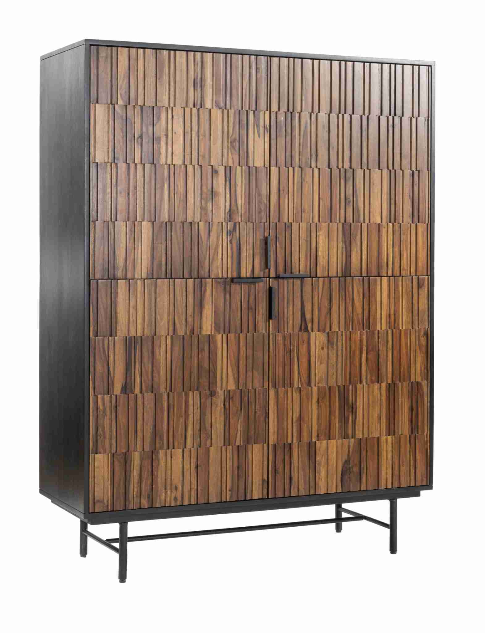 Tower Living Opbergkast Dimaro Sheesham- en mangohout, 160 x 120cm - Bruin