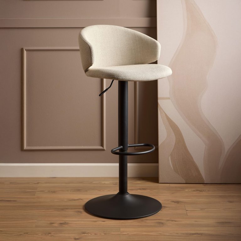 Bendt Verstelbare Barkruk Larue - Beige (zithoogte 61-82cm)