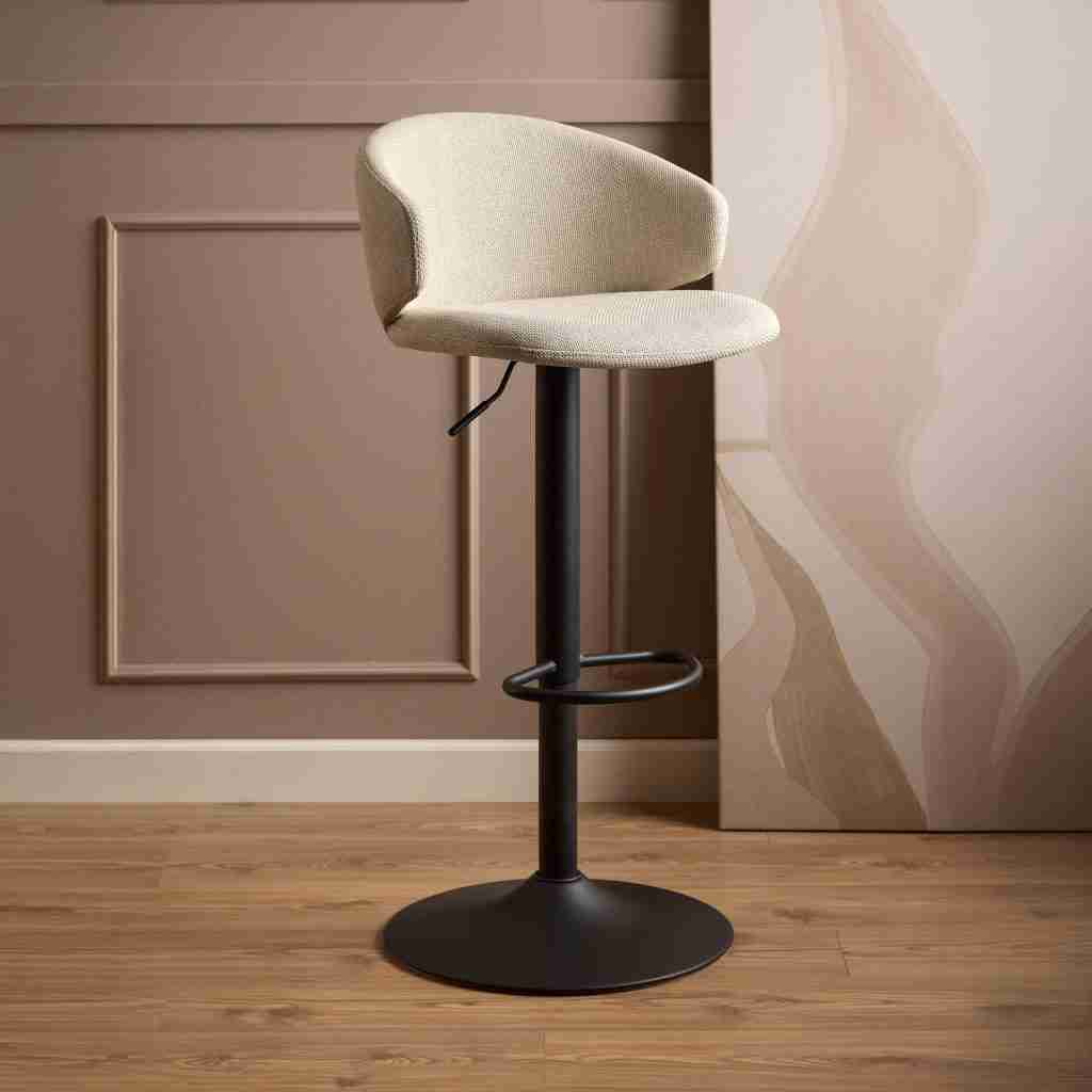 Bendt Verstelbare Barkruk Larue - Beige (zithoogte 61-82cm)