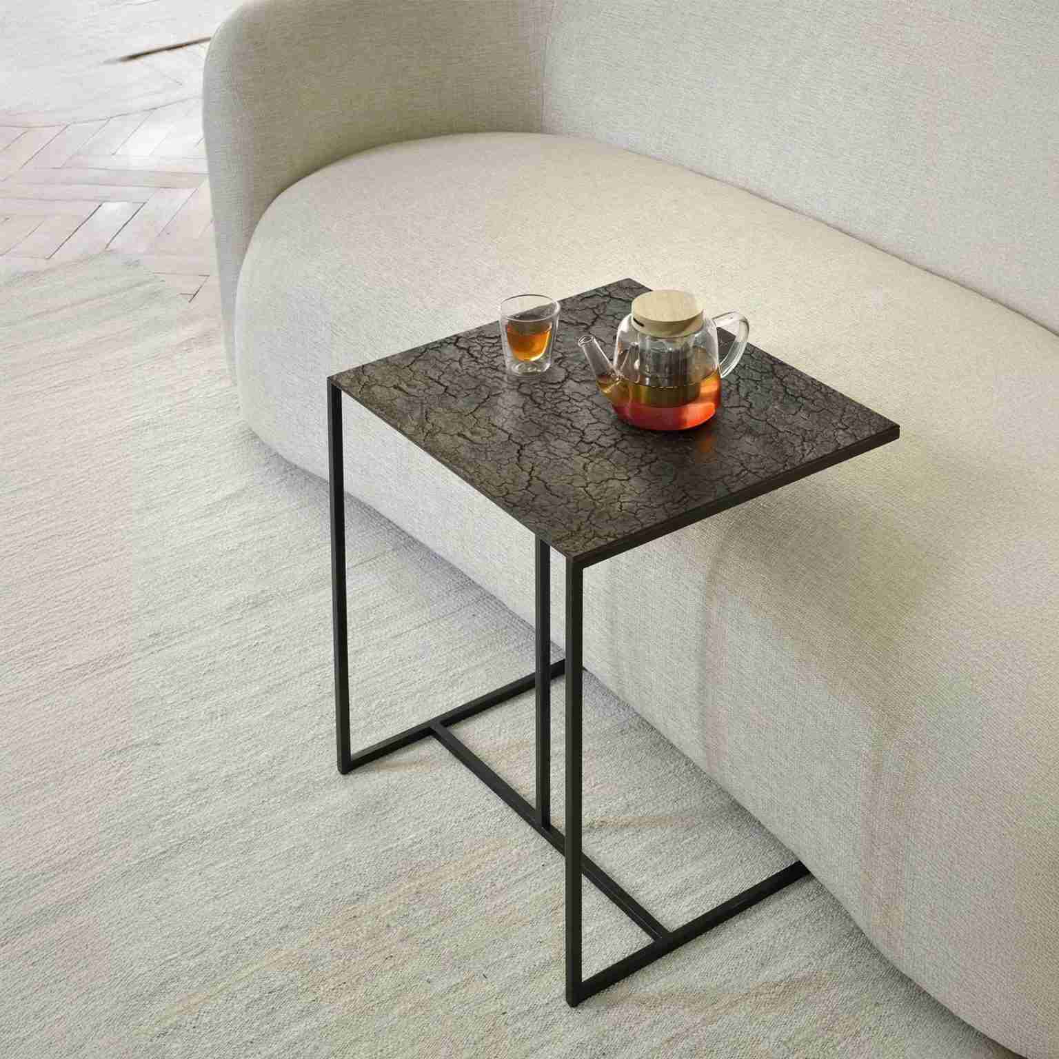 Ethnicraft Bijzettafel Tripic Minerals, 45 x 40cm - Whisky