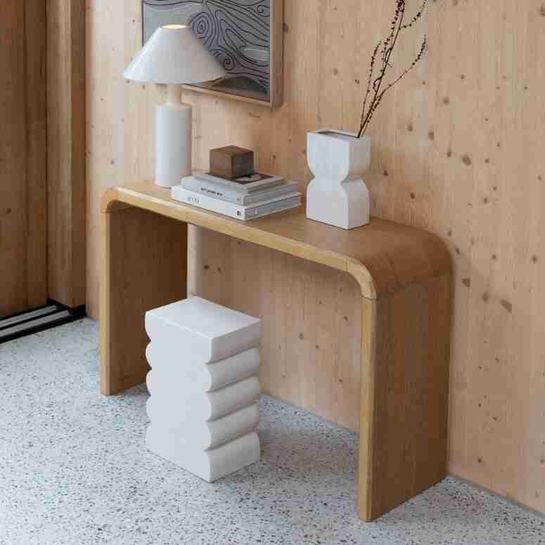 Zuiver Sidetable Brave Eikenfineer, 120cm - Naturel