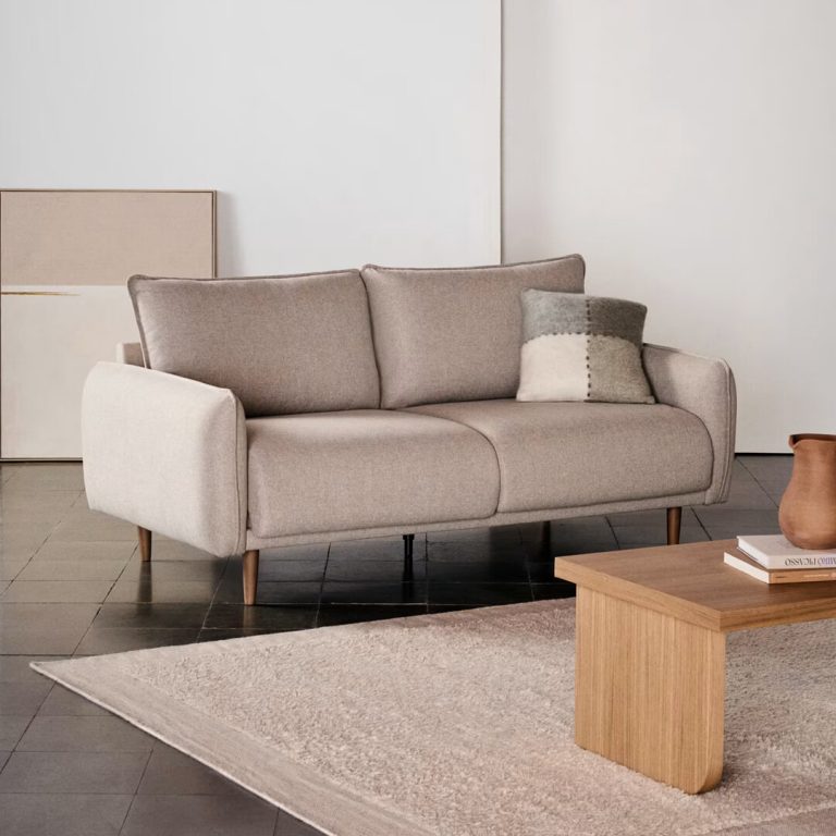 Kave Home 2-zits Bank Carlota Structuurstof - Beige