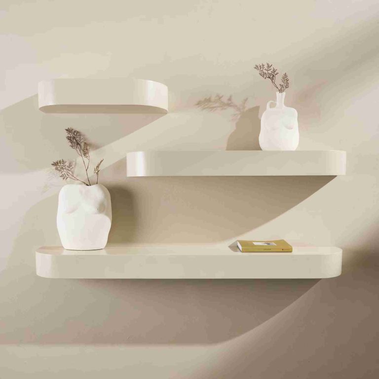 Nohr Wandplank Carolan Set van 3 stuks, 55/95/135 cm - Beige