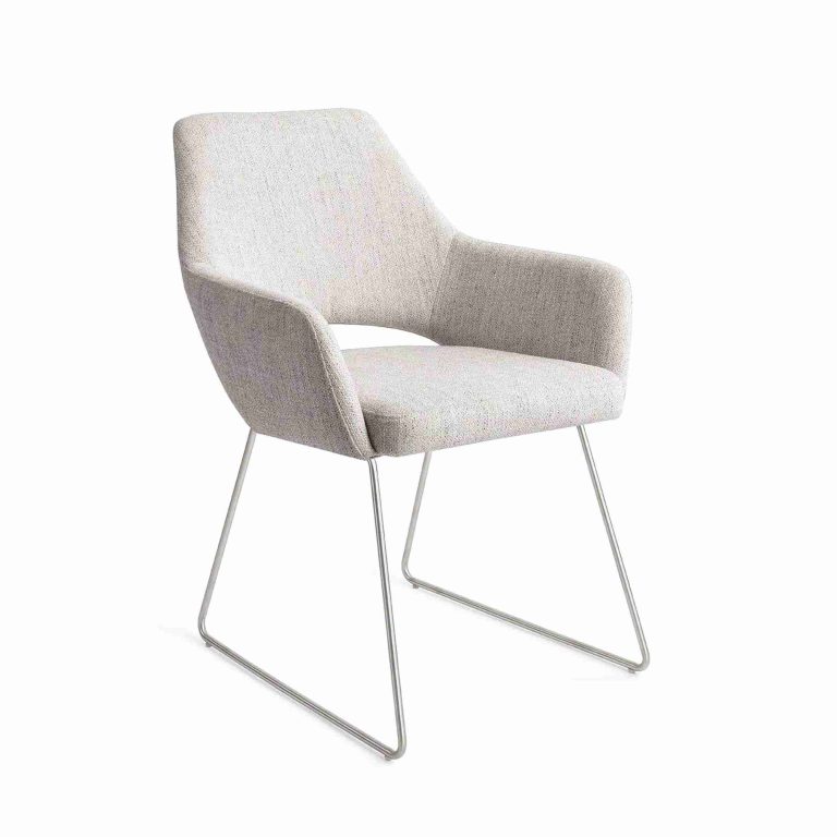 Jesper Home Eetkamerstoel 'Yanai' Slide Steel, kleur Pigeon