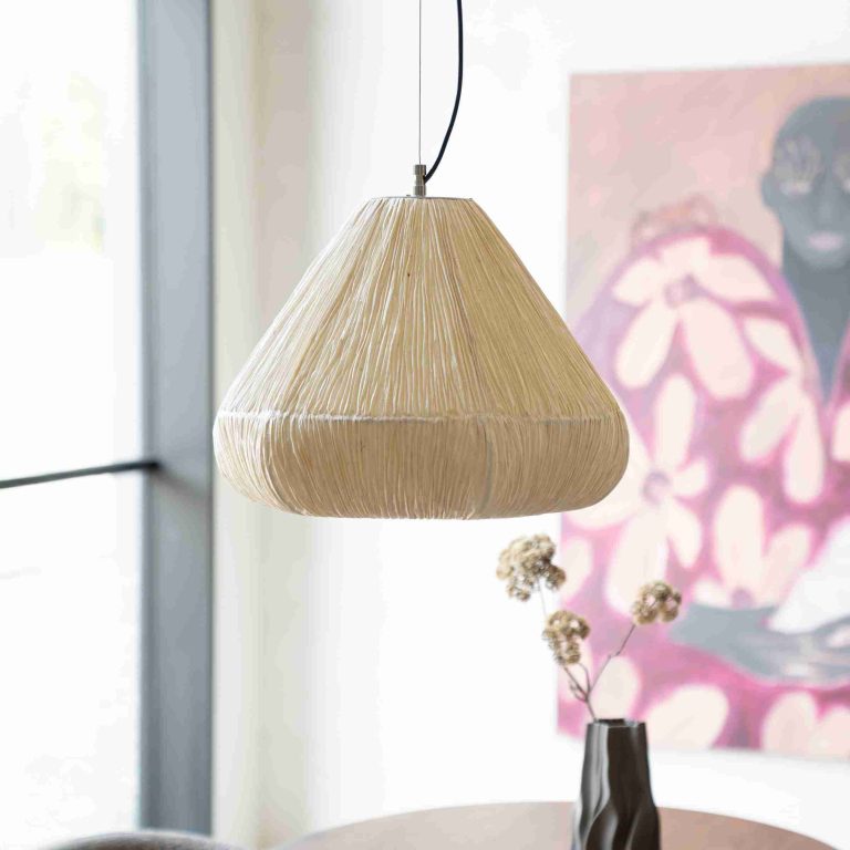 By-Boo Hanglamp Lokta Handgeschept papier, 49cm - Natuurlijk