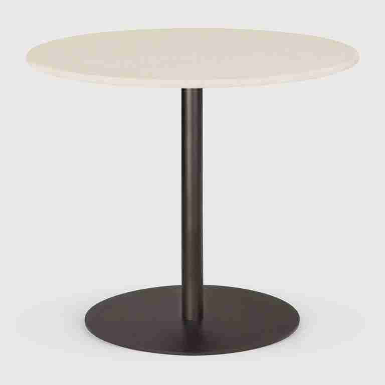 Ethnicraft Ronde Bistrotafel Blend 90cm - Off White