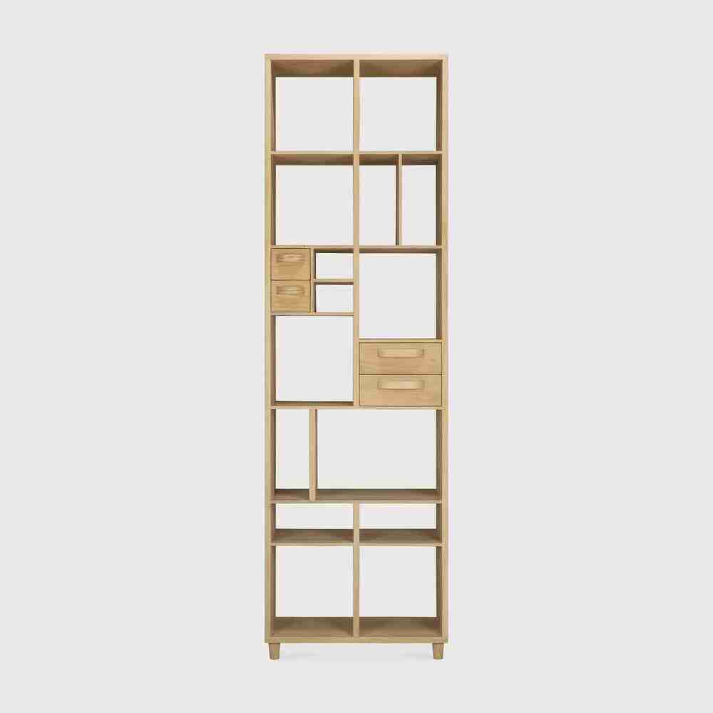 Ethnicraft Wandrek Pirouette Geolied Eikenhout, 200 x 60cm - Naturel