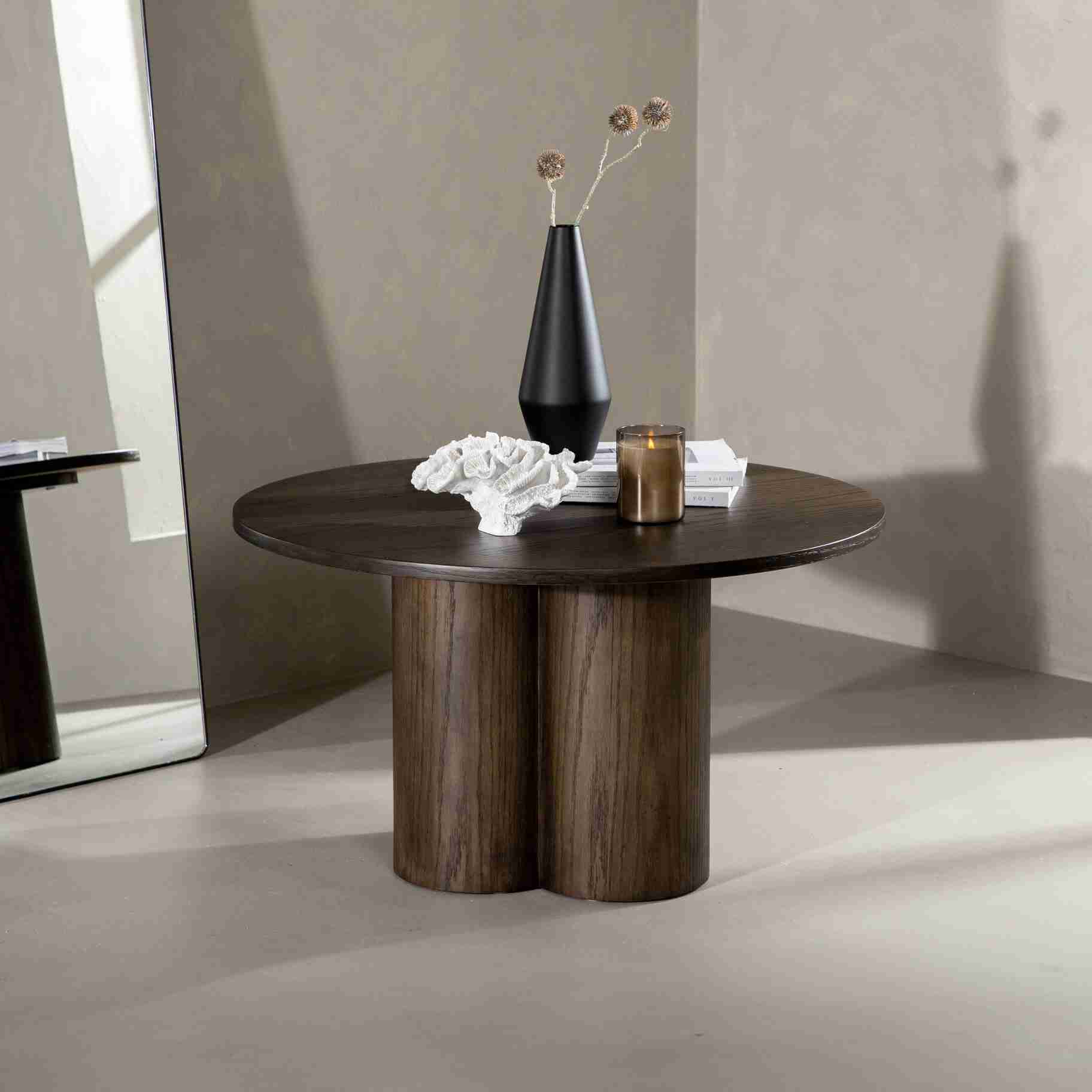 Nohr Ronde Salontafel Anh 80cm - Mokka - Japandi