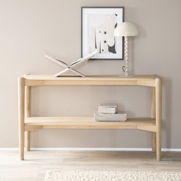 Eleonora Sidetable Selbu Eiken, 130cm - Naturel