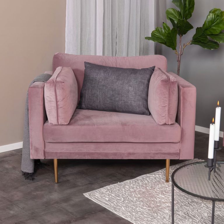 Nohr Fauteuil Tylan Velvet - Roze