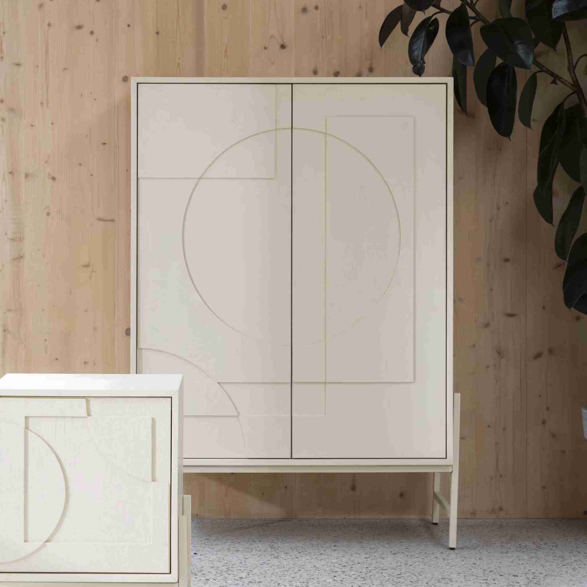 Zuiver Opbergkast Faces Eikenhout, 140 x 100cm - Beige