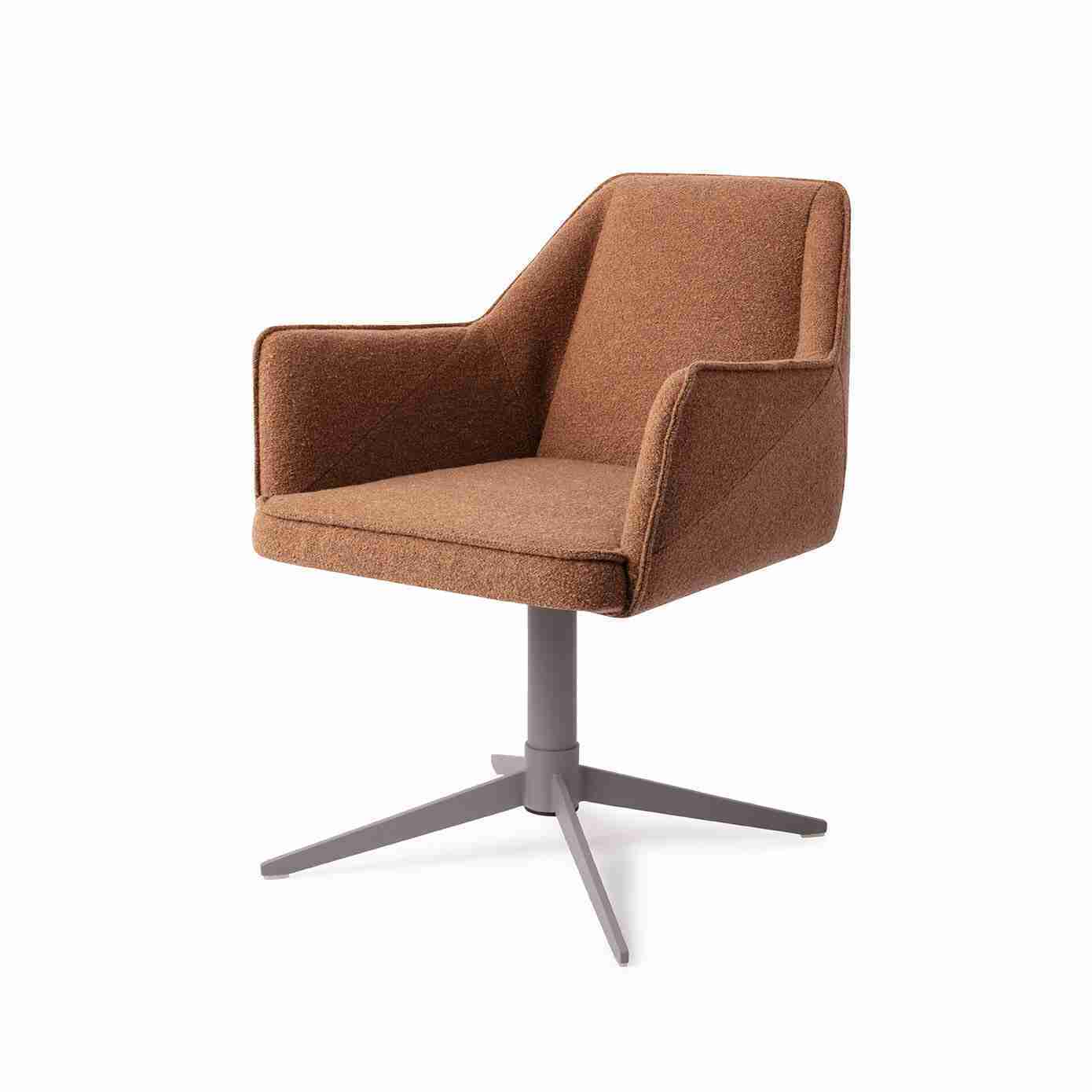 Jesper Home Eetkamerstoel Tome Quad Grey - Cinnamon Bun