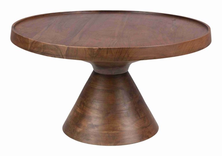 Zuiver Ronde Salontafel Floss Acaciahout, 60cm - Walnoot