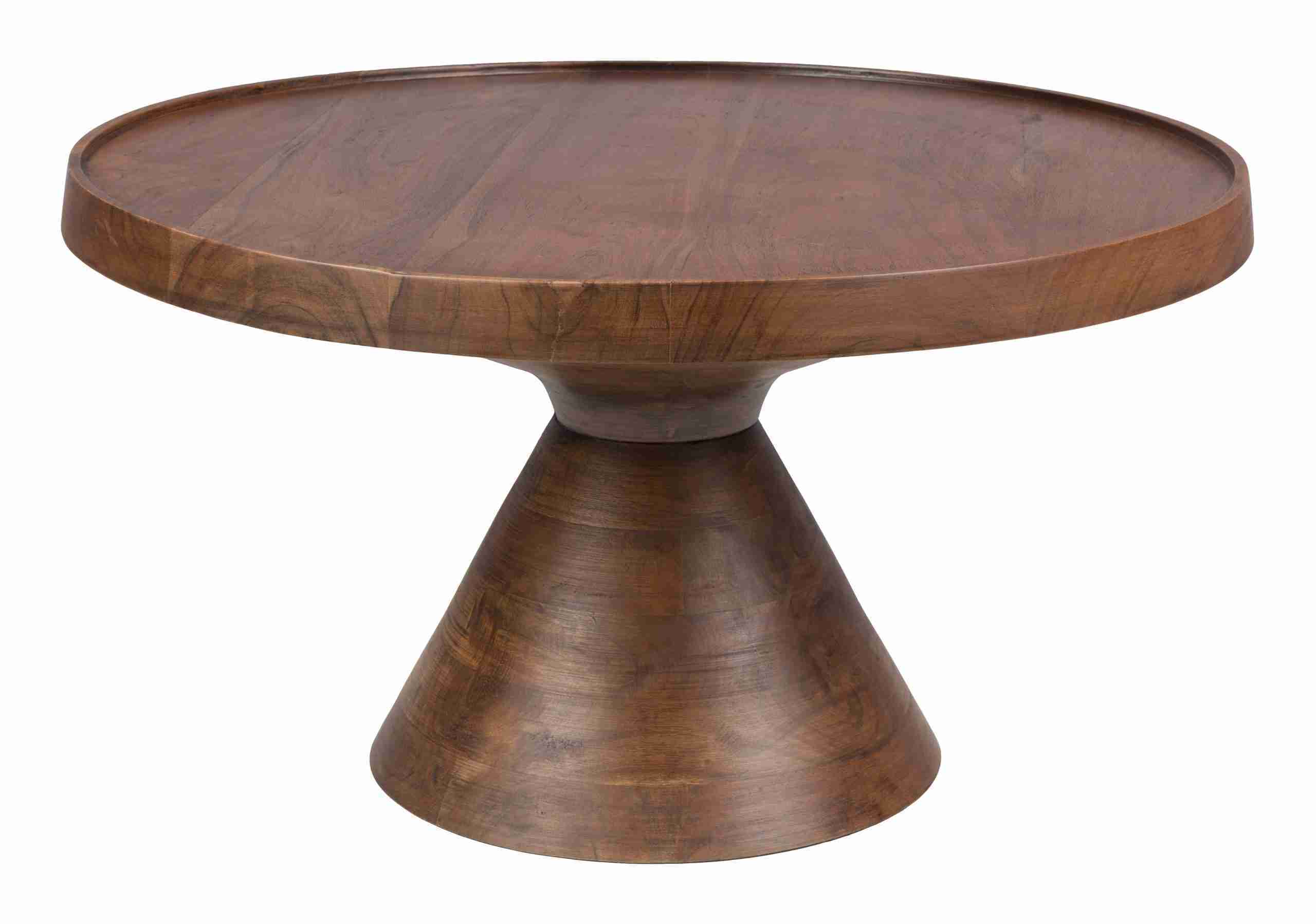 Zuiver Ronde Salontafel Floss Acaciahout, 60cm - Walnoot