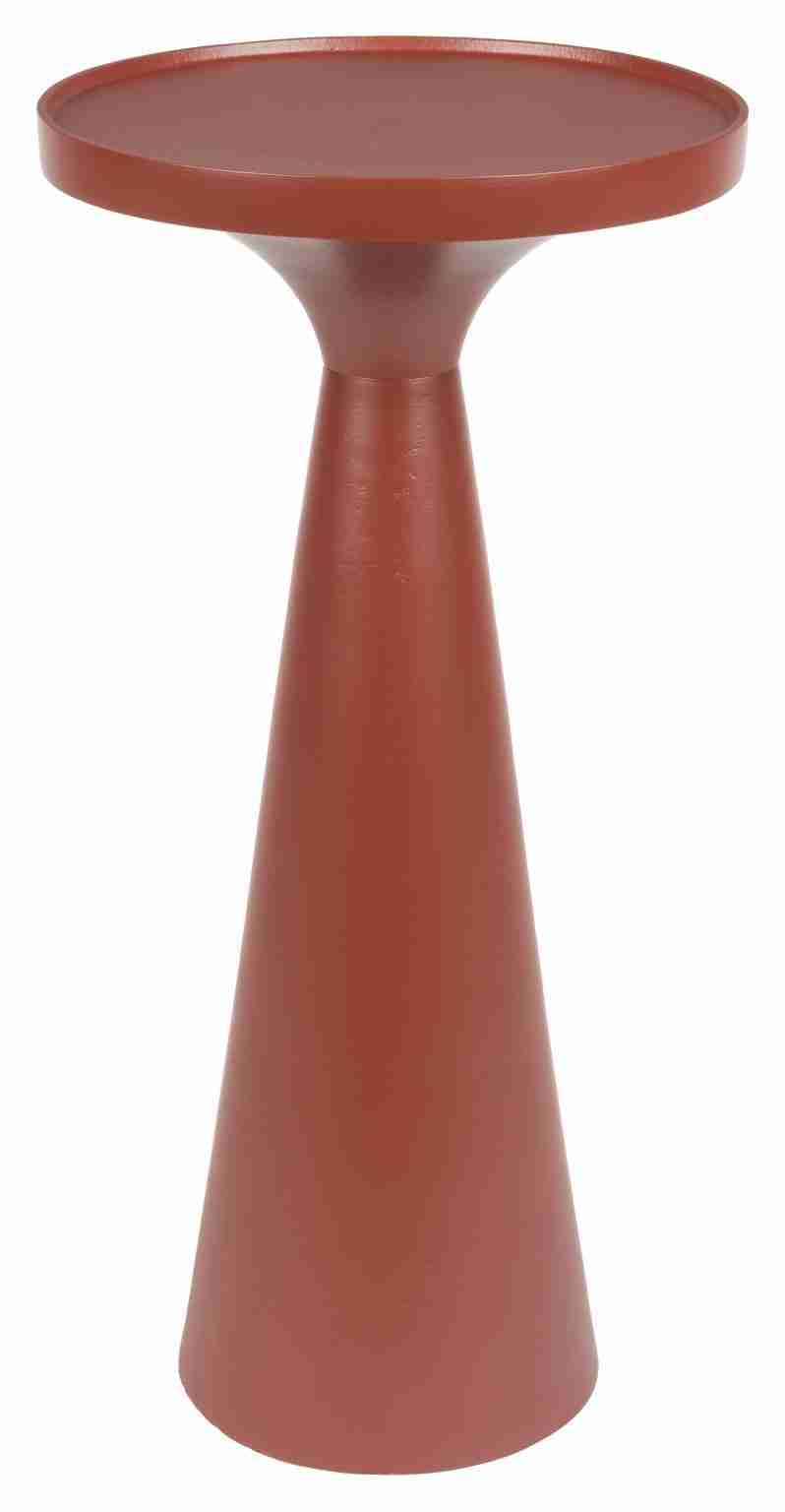 Zuiver Ronde Bijzettafel 'Floss' 28cm, kleur Marsala