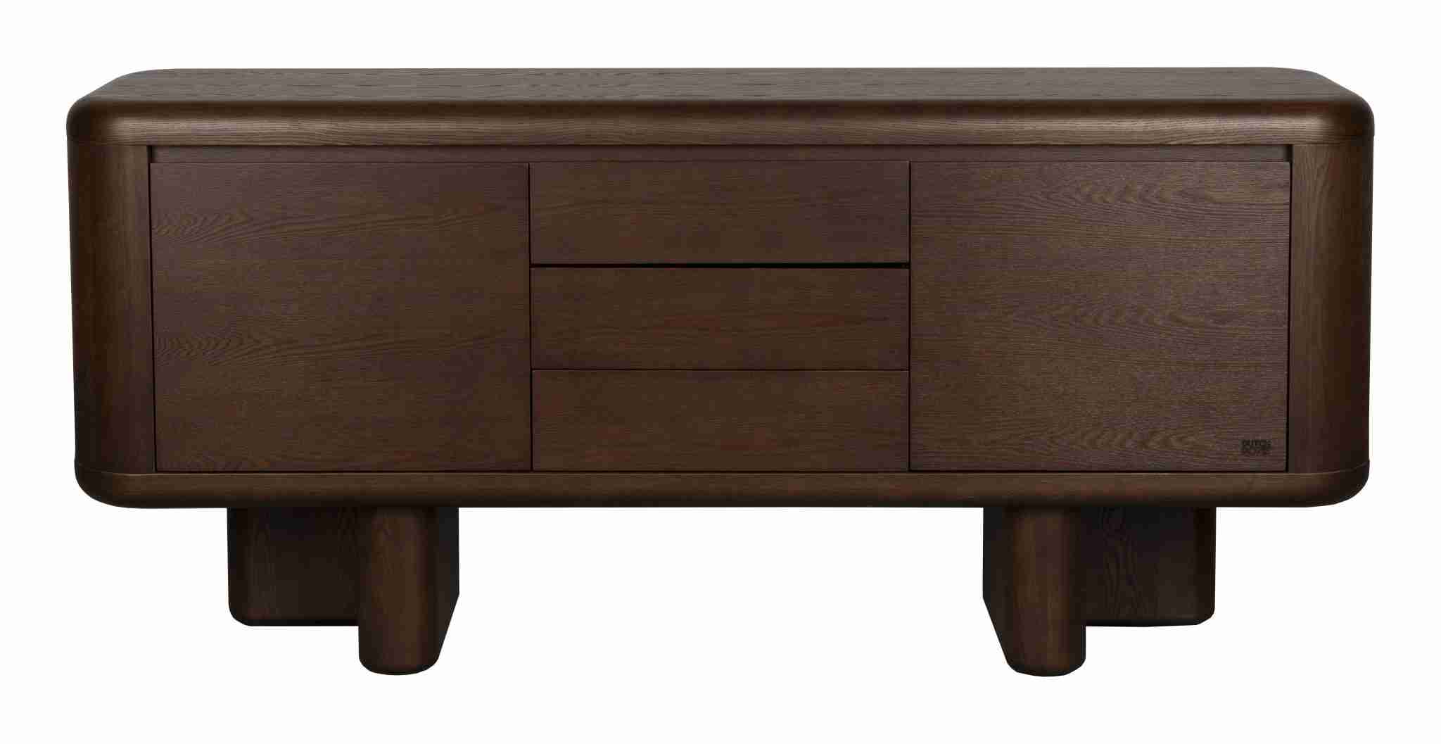 Dutchbone TV-meubel Herman Walnootlook, 160cm - Bruin