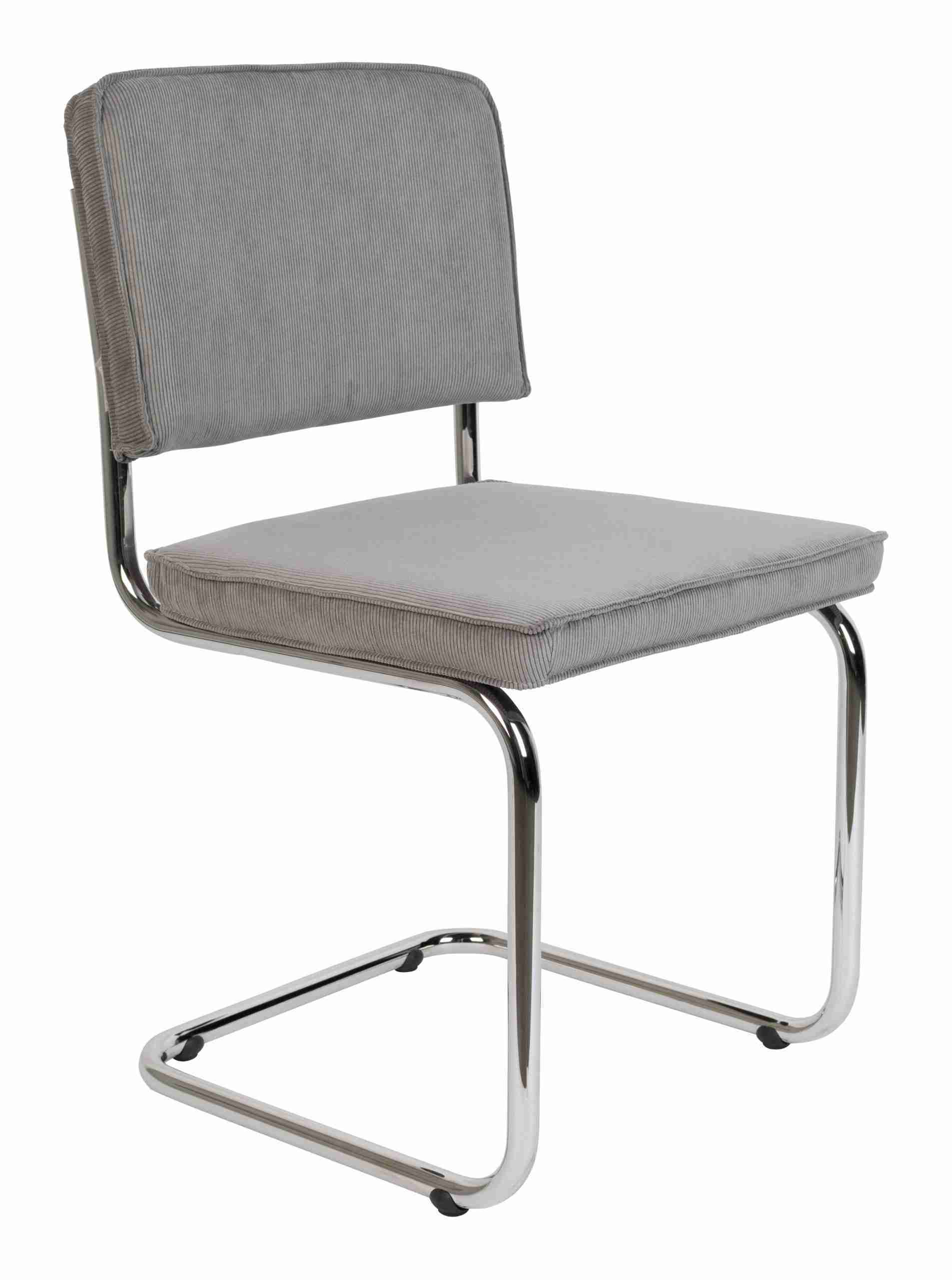 Zuiver Eetkamerstoel 'Ridge' Rib, kleur Lichtgrijs