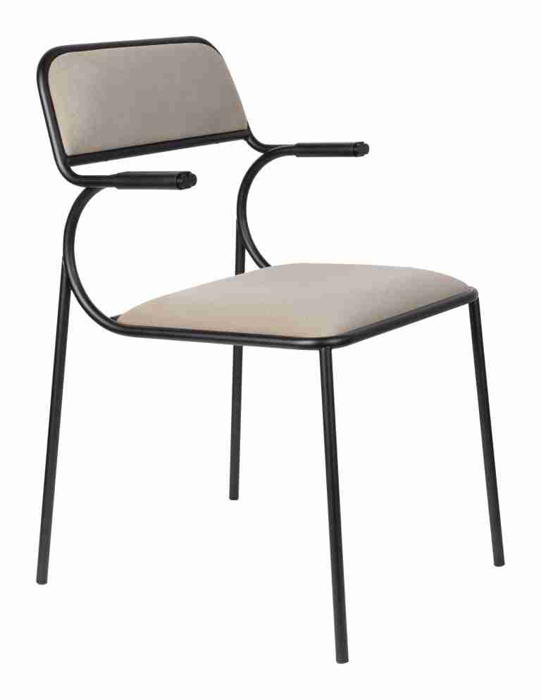 Zuiver Eetkamerstoel 'Alba' Velvet, kleur Beige