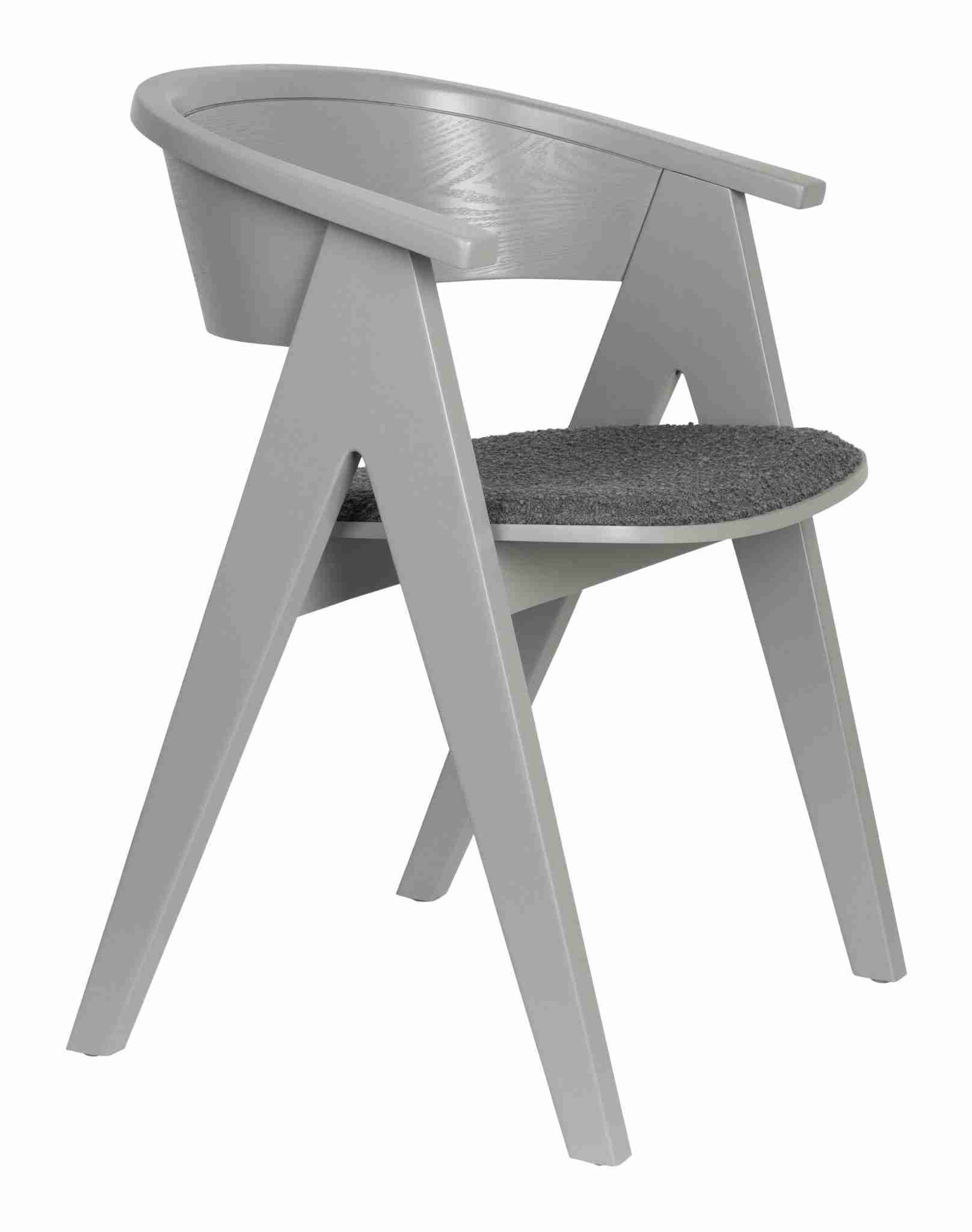 Zuiver Eetkamerstoel 'Ndsm' Essenhout, kleur Grijs